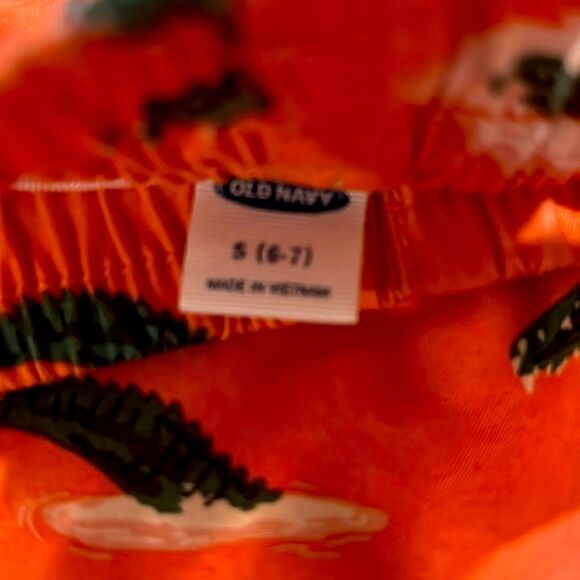 2 Pair Boys Swim Trunks XS and 6-7 Alligator and Bananas fabric - Picture 2 of 8